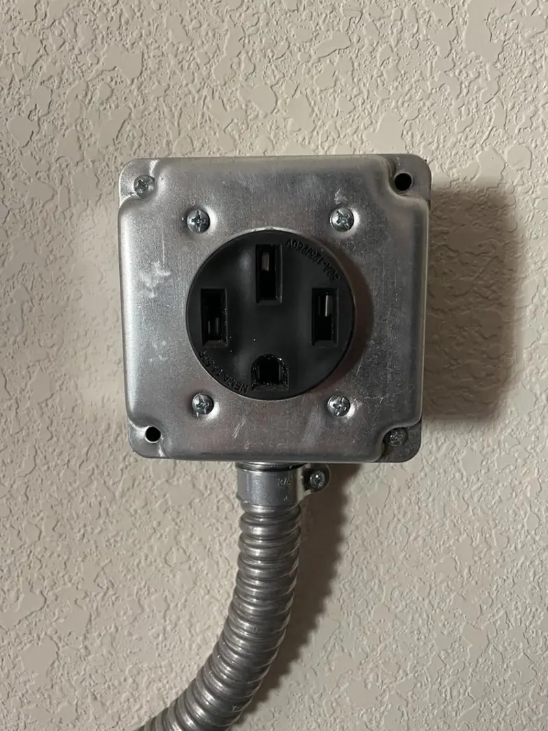 NEMA 14-50 outlet installed for Electrical Panel Upgrade in Norwalk